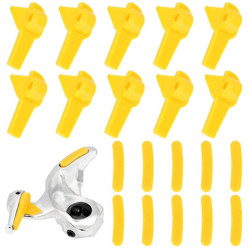 Agatige 20 Stück Reifenmontiermaschinen-Felgenschutz, 55 mm x 25 mm/2,16 x 0,95 Zoll Entenkopf-Reifenmontiermaschine-Einsatz-Felgenschoner-Reifenwechselmaschinenteile für Reifenmontiermaschine von Agatige