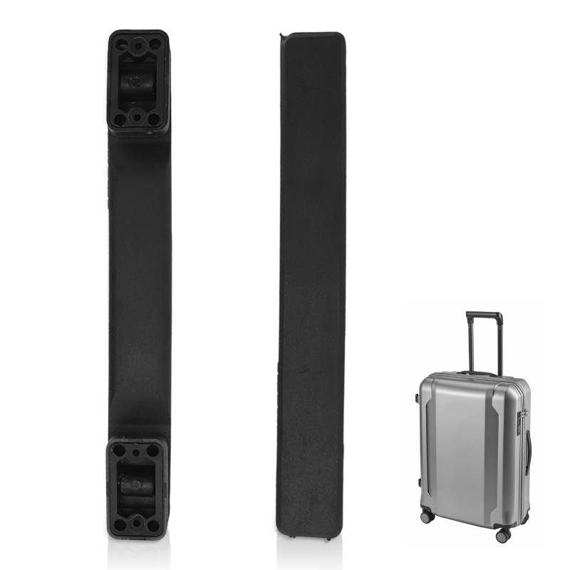 Gepäckgriff, Kunststoff-Gepäckgriff 20 cm Langer Koffergriffgriff Rutschfester Koffergriff Schwarzer Gepäck-Ersatzgriff für Kofferboxen, Gepäckkoffer, Werkzeugkoffer von Agatige