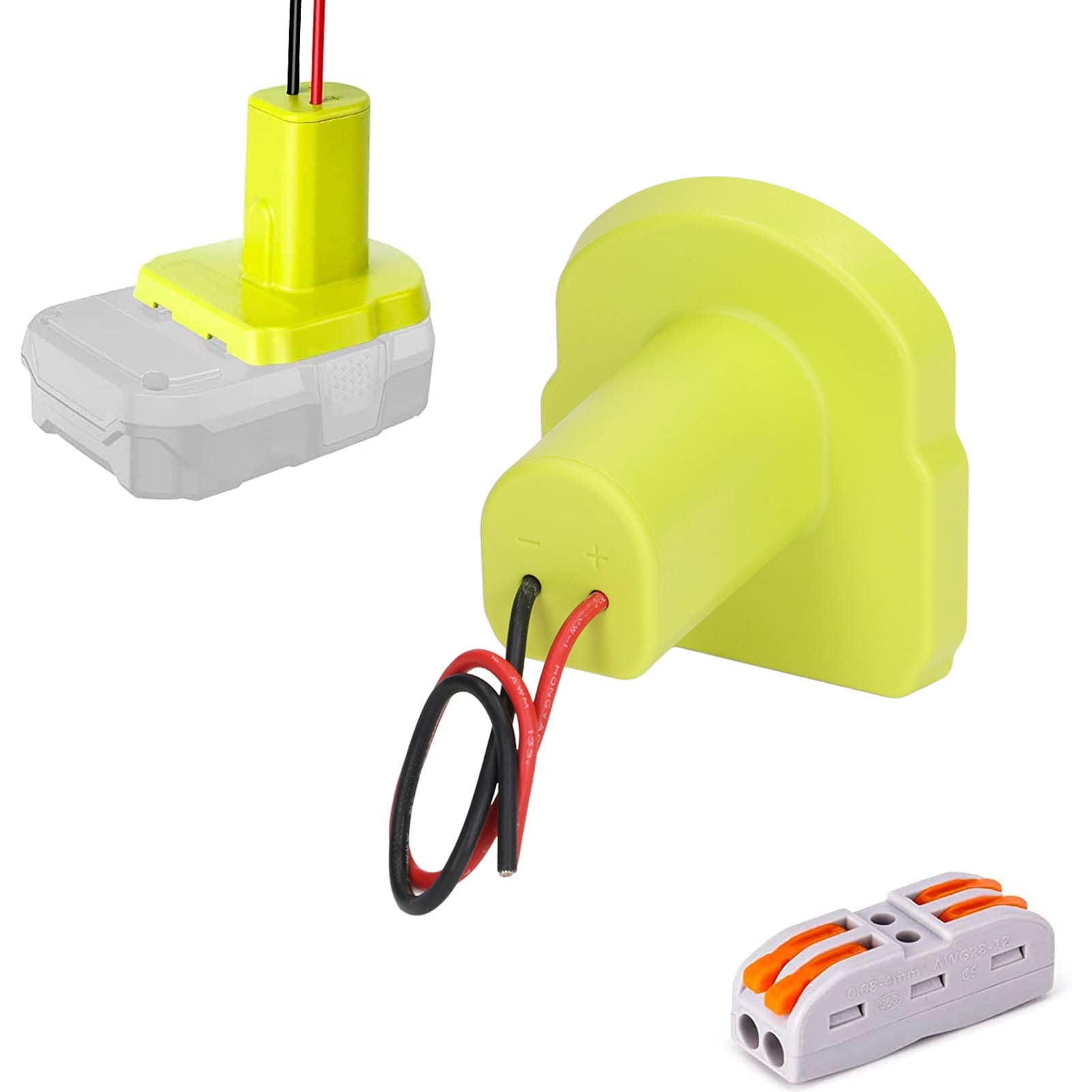 Power Wheels Akku-Adapter, Akku-Netzteil, Robuste Verbindung, Einfache Installation, Anti-Erosions-Netzteil Für Ryobi 18 V P107 Power Wheels Akku-Adapter, Akku-Netzteil, Robuste Verbindung, Einfache Installation, Anti-Erosions-Netzteil Für Ryobi 18 V P107 von Agatige