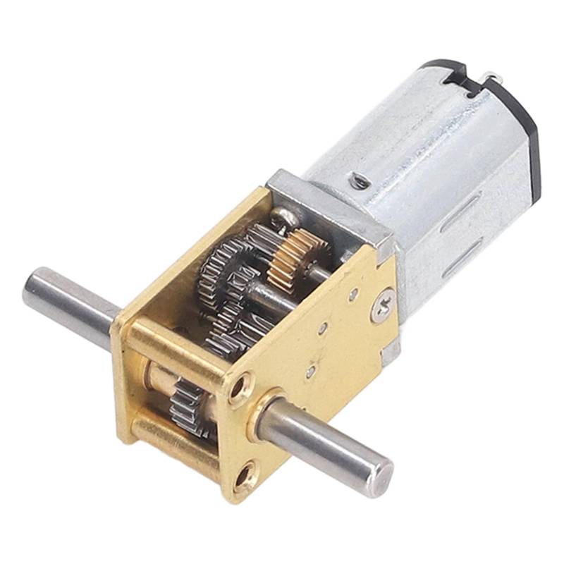 Turbinen-Elektro-Getriebemotor, Mini-Gleichstrom-Getriebemotor, 6 V, 190 U/min, Doppelwellen-Schneckengetriebemotor, Gleichstrom-Geschwindigkeitsreduzierung, Elektrischer Getriebemotor von Agatige