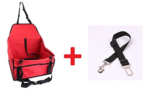 Pflegeleichter Hundesitz für Auto + Anschnaller schwarz | Hunde-Autositz 40x30x25cm | wasserfest & schützt Beifahrersitz | komfortabler Transport für Katze Hund im Auto| Farbe rot von AGIA TEX Pflegeleichter Hundesitz für Auto + Anschnaller schwarz | Hunde-Autositz 40x30x25cm | wasserfest & schützt Beifahrersitz | komfortabler Transport für Katze Hund im Auto| Farbe rot von AGIA TEX von AGIA TEX Germany