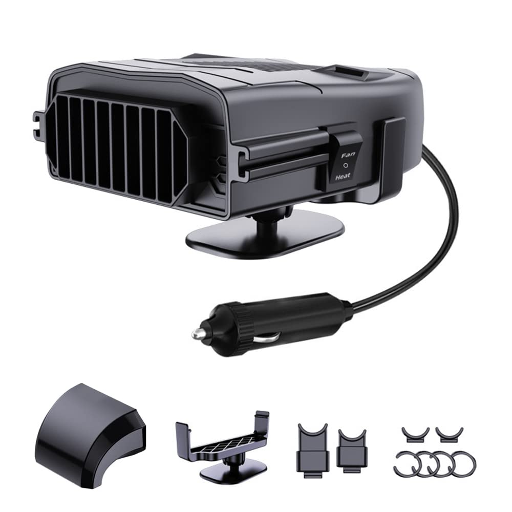 12 Volt Autoheizung, 2-in-1 tragbare Auto-Heizung, 150W schnelles Heizen und Kühlen mit Zigarettenanzünder-Stecker, 360 Grad drehbarer Windschutzscheiben-Entnebeler 12 Volt Autoheizung, 2-in-1 tragbare Auto-Heizung, 150W schnelles Heizen und Kühlen mit Zigarettenanzünder-Stecker, 360 Grad drehbarer Windschutzscheiben-Entnebeler von Agrdeed