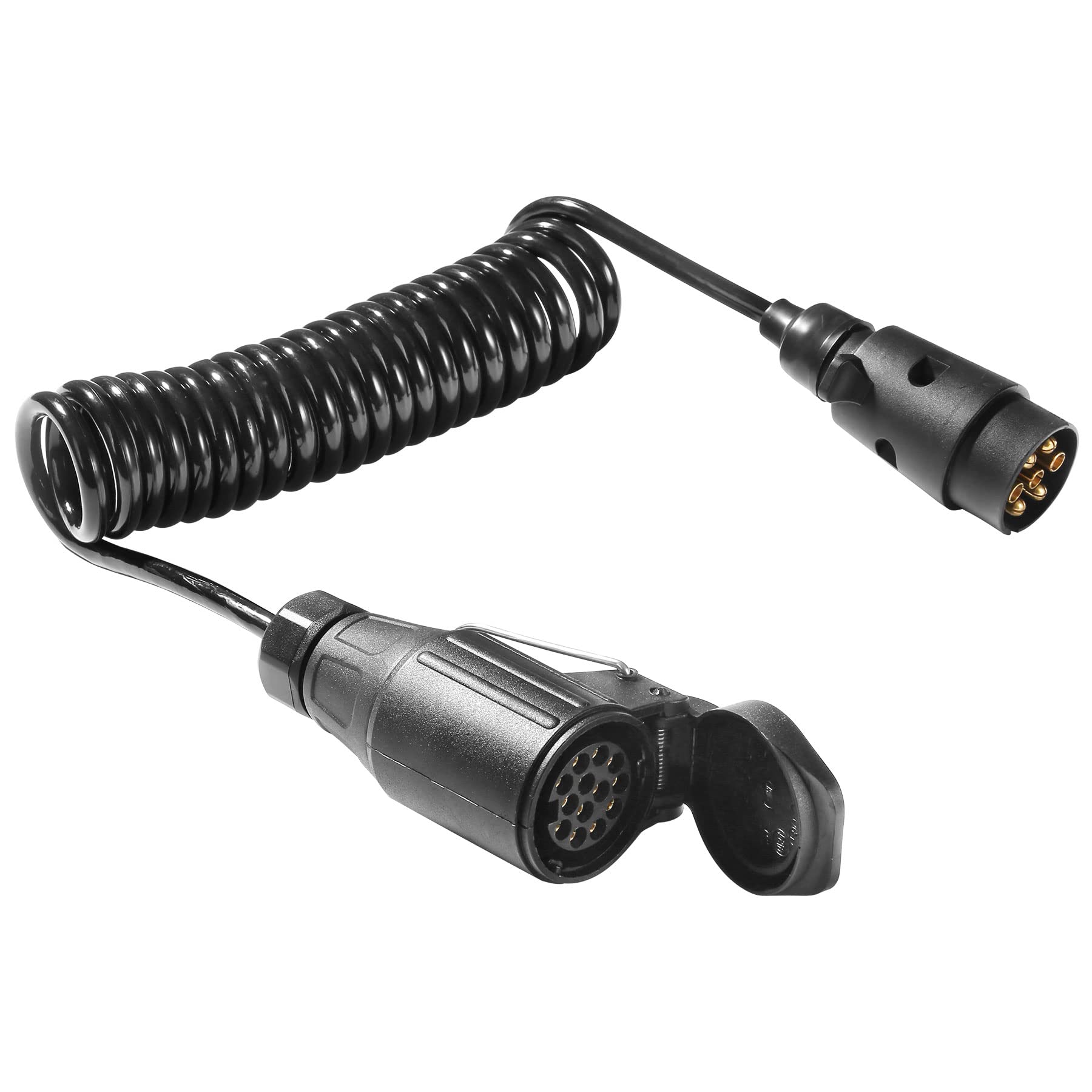 AGRISHOP Anhängerkabel Adapterkabel 7auf 13-polig 12v 2.8m,Anhänger Verlängerung Spiralkabel 7-13polig,Adapter Stecker 7auf 13polig,Anhänger Verlängerung mit Männlich Weiblich Stecker für RV Wohnmobil AGRISHOP Anhängerkabel Adapterkabel 7auf 13-polig 12v 2.8m,Anhänger Verlängerung Spiralkabel 7-13polig,Adapter Stecker 7auf 13polig,Anhänger Verlängerung mit Männlich Weiblich Stecker für RV Wohnmobil von AGRISHOP