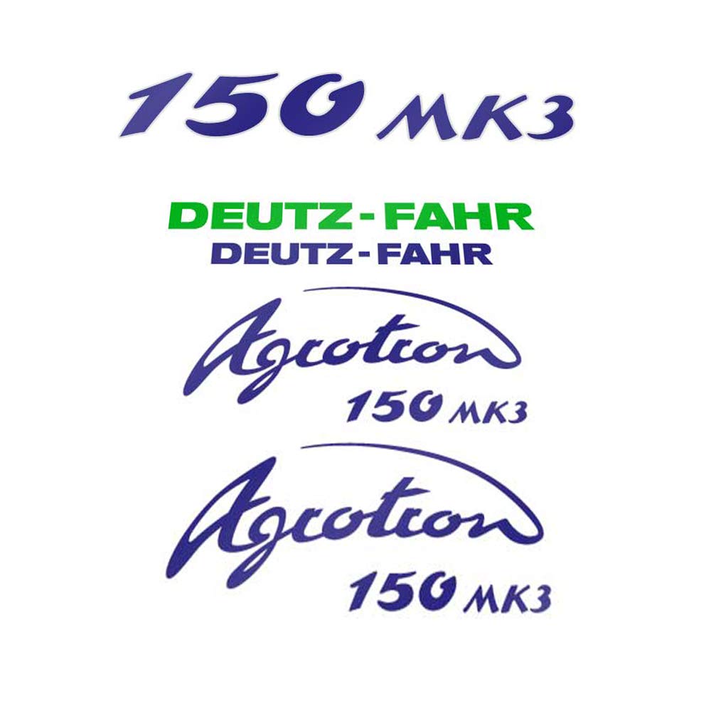 Agro DEUTZ AGROTRON 150 MK3-set Compatible Replacement Decal (Sticker) Set von Deutz