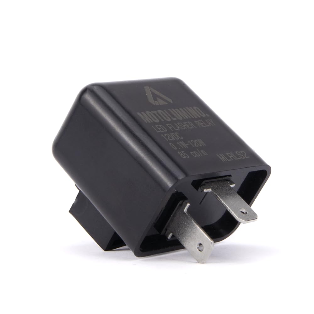 Aharon Motolumino Blinker Relais für Motorräder | Universal 12V LED/Halogen| Für mehrere Marken 2-Pin-Anschluss | LED-Blinkleuchten | LED-Lauflichtblinker | Blinkrelais | Blinkergeber Aharon Motolumino Blinker Relais für Motorräder | Universal 12V LED/Halogen| Für mehrere Marken 2-Pin-Anschluss | LED-Blinkleuchten | LED-Lauflichtblinker | Blinkrelais | Blinkergeber von Aharon
