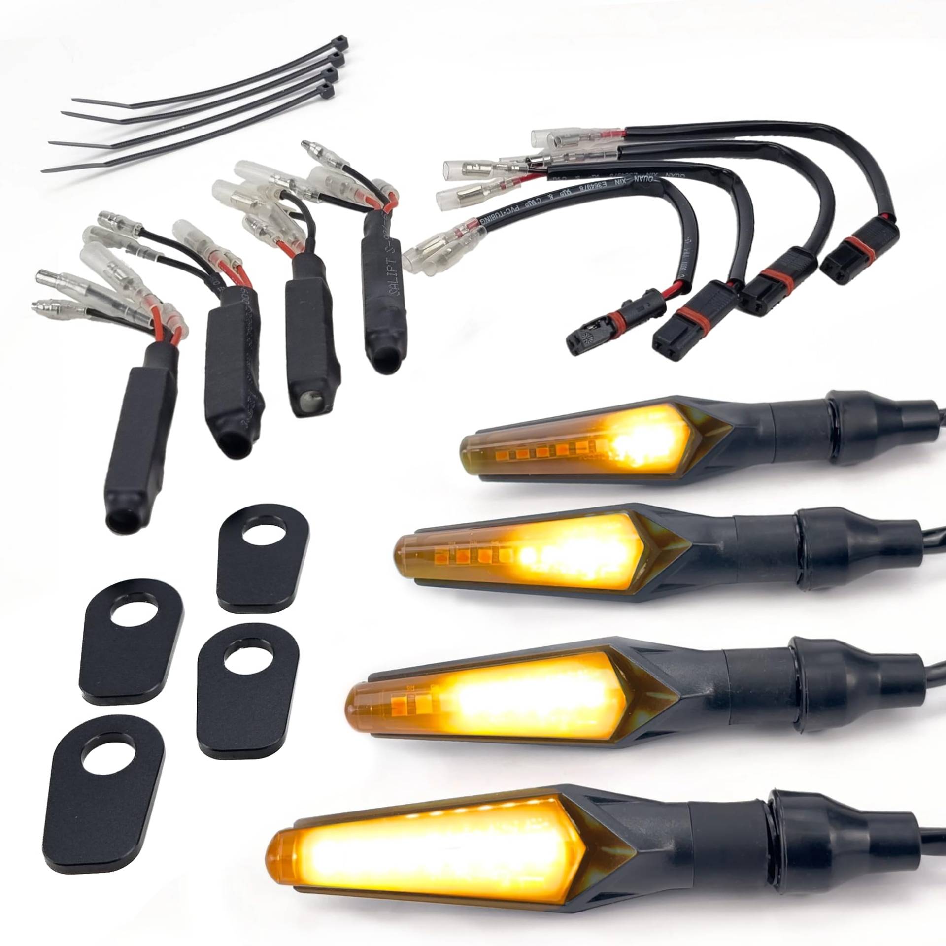 Aharon Motolumino LED Sequenzielle Fließende Lauflichtblinker | Komplettset für BMW Super-hell | Getönte Linse | Blinker | E-Kennzeichnung | Wasserdicht, Motorradblinker Aharon Motolumino LED Sequenzielle Fließende Lauflichtblinker | Komplettset für BMW Super-hell | Getönte Linse | Blinker | E-Kennzeichnung | Wasserdicht, Motorradblinker von Aharon