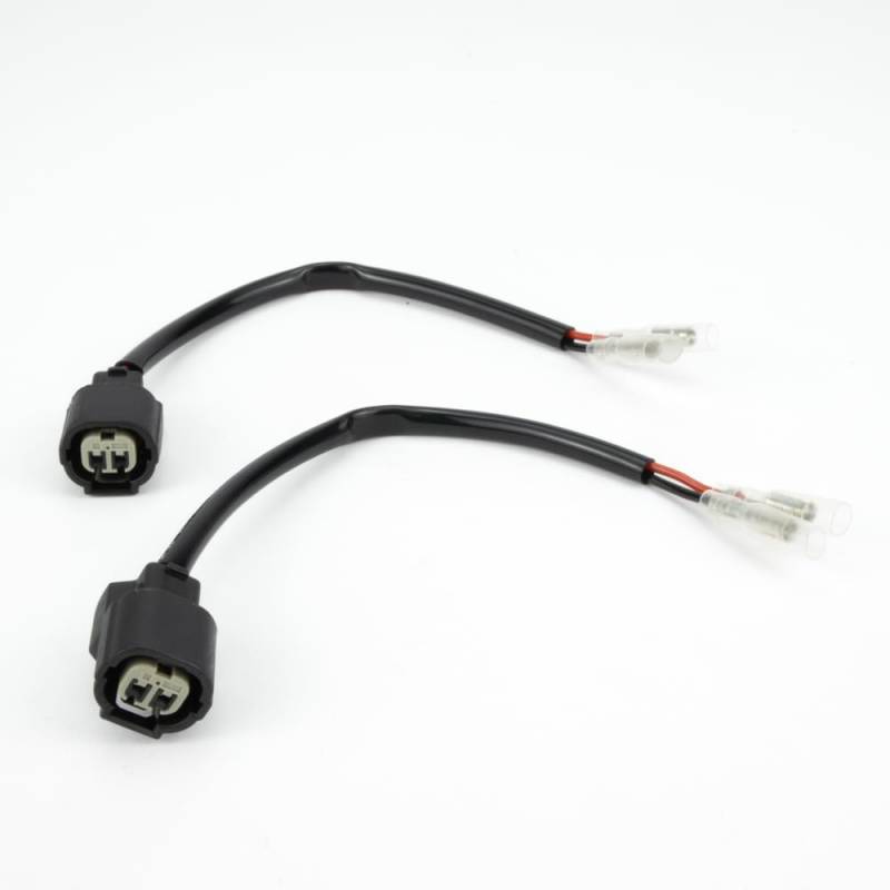 Aharon Motorrad 12V Verlaengerungskabel-Adapter für LED-Blinker | Kompatibel mit Motorrädern von Kawasaki | Motorrad Blinker Adapterkabel | Kabeladapterstecker | Wasserdicht von Aharon