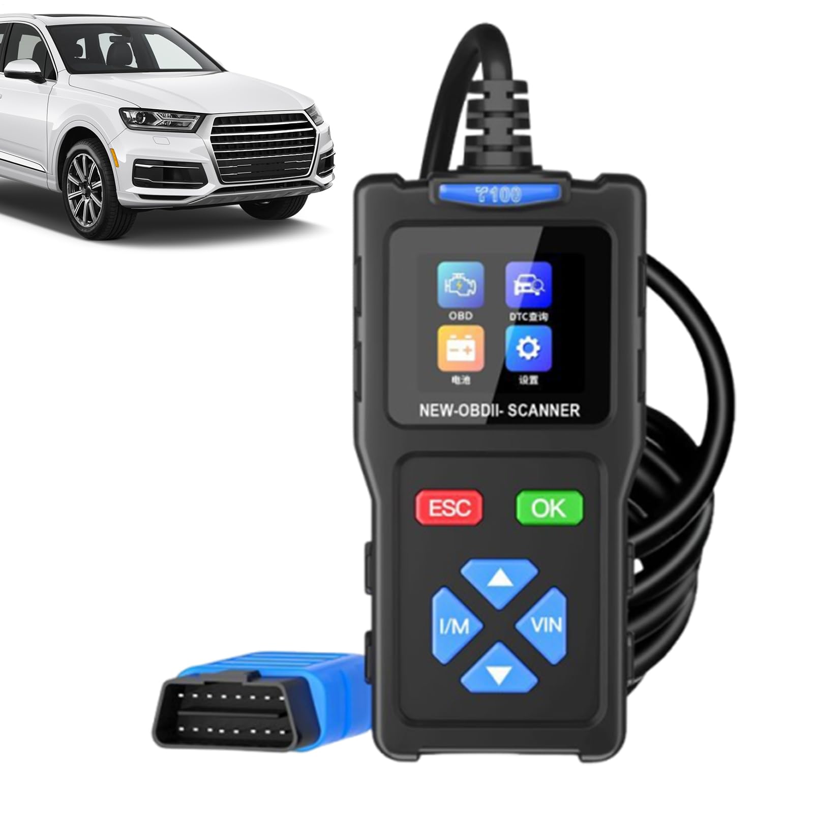 Ahuuen OBD2 Diagnosegerät Für Fahrzeuge | LKW Diagnosegerät Für Schwerlastfahrzeuge - Hochgeschwindigkeits Multifunktionales Scan-Tool für Tägliche Wartung und Fahrzeugpflege Ahuuen OBD2 Diagnosegerät Für Fahrzeuge | LKW Diagnosegerät Für Schwerlastfahrzeuge - Hochgeschwindigkeits Multifunktionales Scan-Tool für Tägliche Wartung und Fahrzeugpflege von Ahuuen