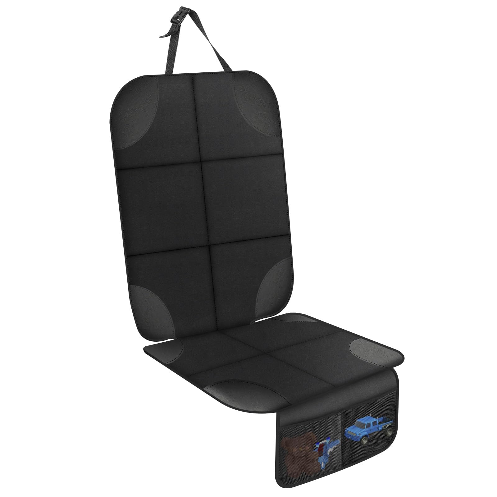 AiQInu Autositzschoner für Kindersitzunterlage, ISOFIX Sitzschoner Auto Kindersitz Rutschfester und Wasserdichter mit Dicker Polsterung und 2 Netztaschen für Ledersitze AiQInu Autositzschoner für Kindersitzunterlage, ISOFIX Sitzschoner Auto Kindersitz Rutschfester und Wasserdichter mit Dicker Polsterung und 2 Netztaschen für Ledersitze von AiQInu