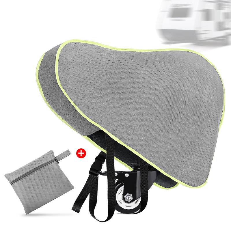 AiQInu Deichselabdeckung mit Reflektierendem Rand, Universal Deichselhaube Groß Wasserdicht Wohnwagen deichselabdeckung mit Verstellbare Gurtschnalle Deichselschutzhülle von AiQInu