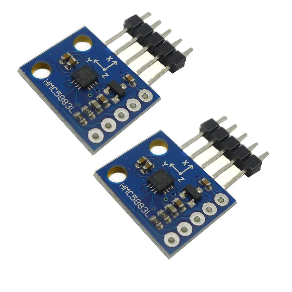 Aihasd 2 Stück GY-273 HMC5883L Triple Axis Kompass Magnetometer Sensor Modul 3 V-5 V für Arduino Aihasd 2 Stück GY-273 HMC5883L Triple Axis Kompass Magnetometer Sensor Modul 3 V-5 V für Arduino von Aihasd