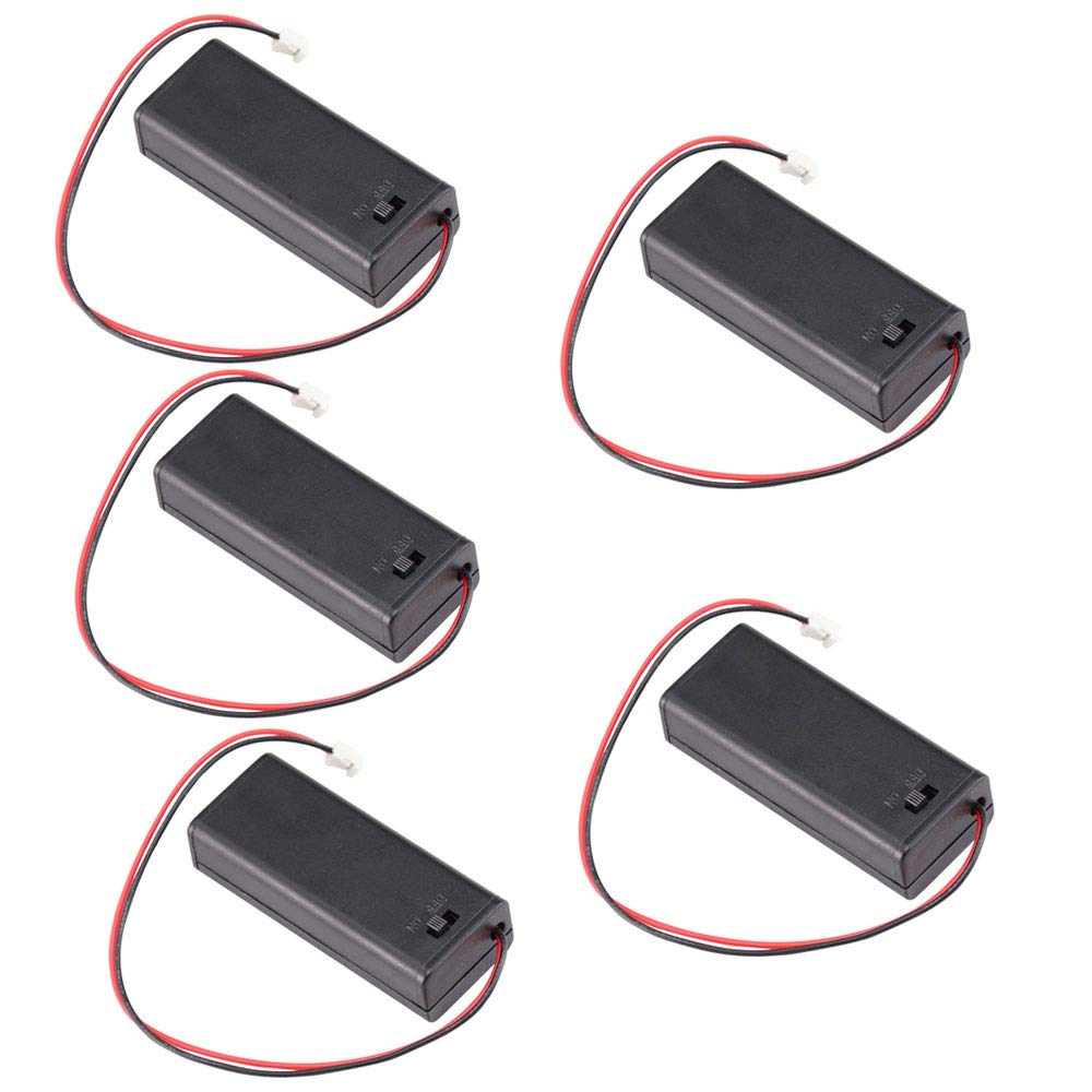 Aihasd 5 Stück 3V AAA Batteriehalter Batteriefach Batterieabdeckung mit EIN/Aus-Schalter und Kabel PH2.0 JST Verbinder Männlich für BBC Micro:bit Aihasd 5 Stück 3V AAA Batteriehalter Batteriefach Batterieabdeckung mit EIN/Aus-Schalter und Kabel PH2.0 JST Verbinder Männlich für BBC Micro:bit von Aihasd