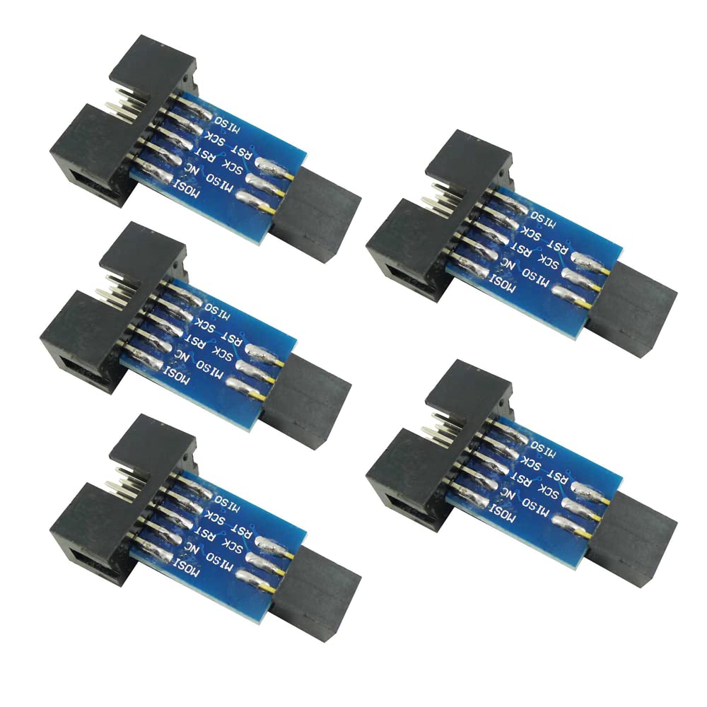Aihasd 5 Stück AVRISP USBASP STK500 10pin zu 6pin Konvertieren Vorstand… Aihasd 5 Stück AVRISP USBASP STK500 10pin zu 6pin Konvertieren Vorstand… von Aihasd