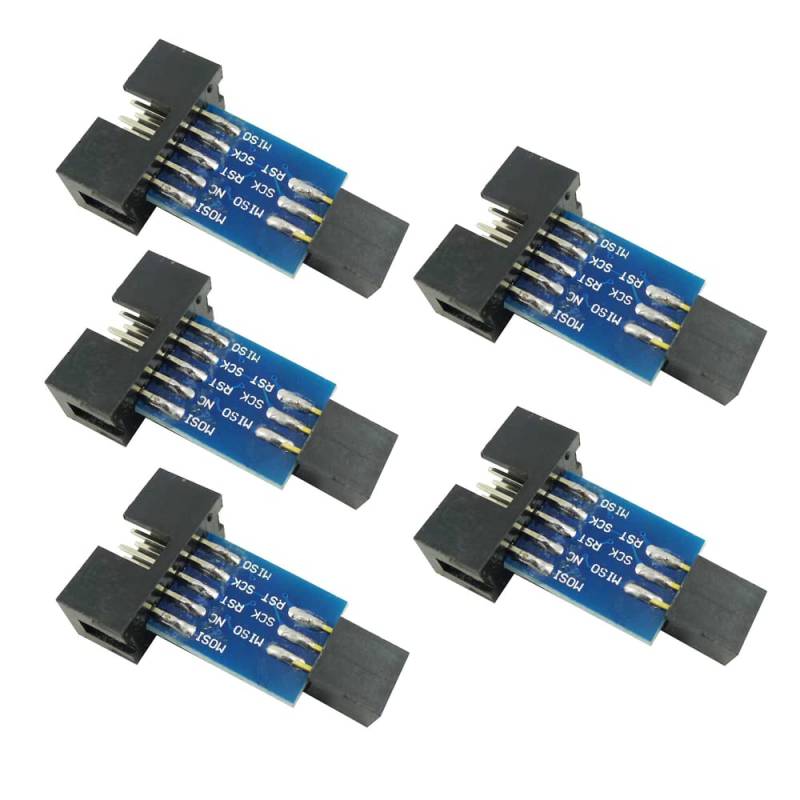 Aihasd 5 Stück AVRISP USBASP STK500 10pin zu 6pin Konvertieren Vorstand… von Aihasd