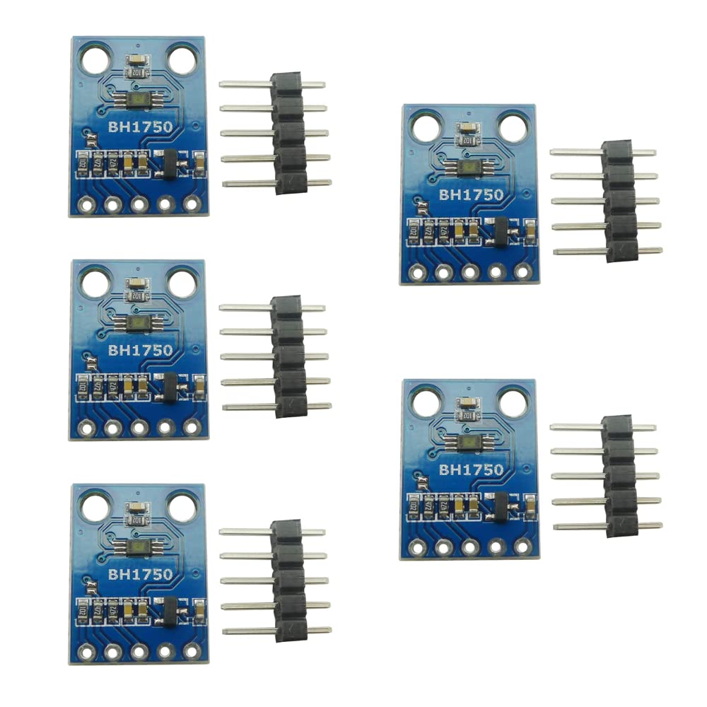 Aihasd 5 Stück GY-302 BH1750 Digitaler Lichtintensitäts-Sensor Modul Licht Sensor Helligkeitsensor Beleuchtungsmodul 3V-5V Für Arduino Aihasd 5 Stück GY-302 BH1750 Digitaler Lichtintensitäts-Sensor Modul Licht Sensor Helligkeitsensor Beleuchtungsmodul 3V-5V Für Arduino von Aihasd