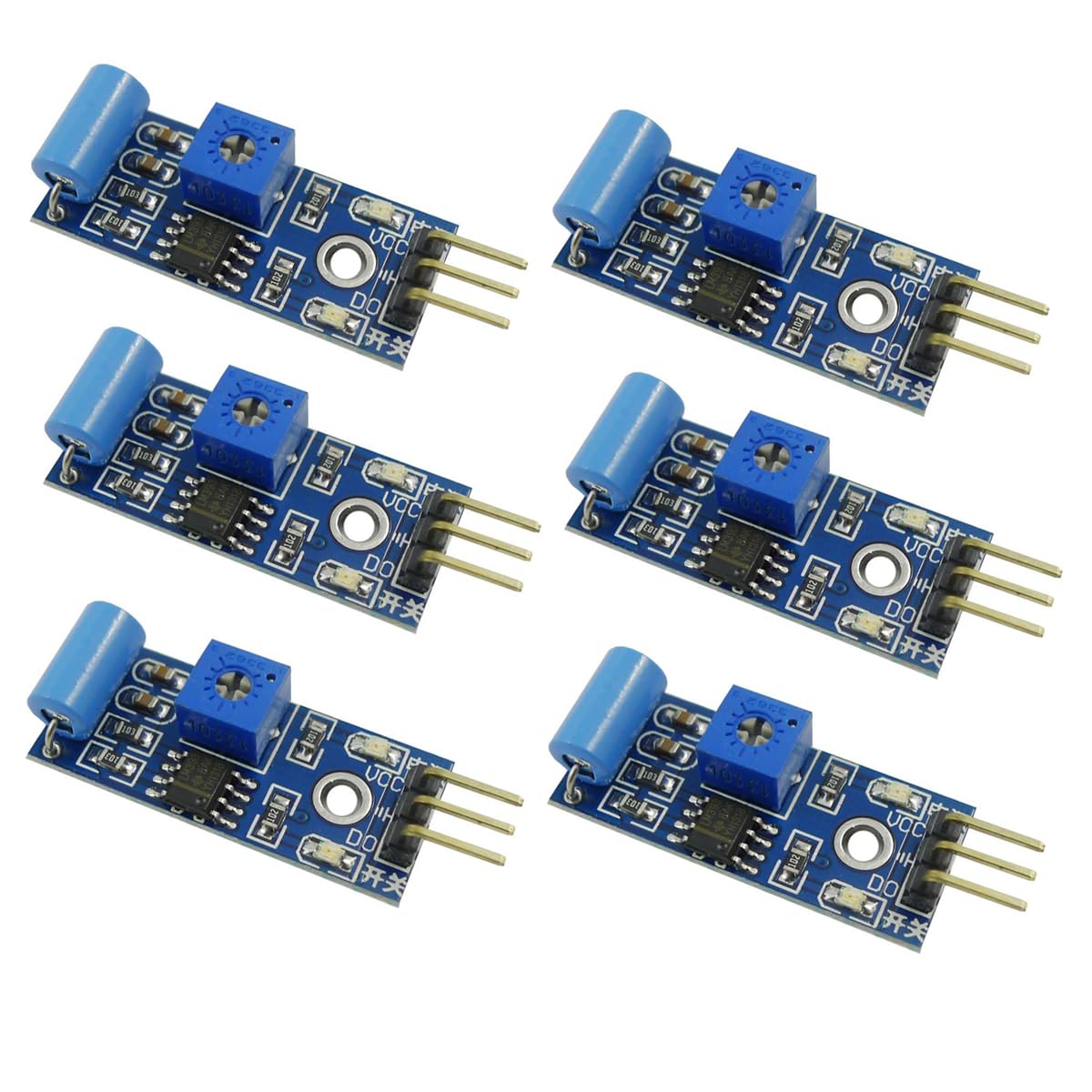 Aihasd 6PCS SW-420 Alarm Motion Sensor Module Vibrationsschalter für Arduino Aihasd 6PCS SW-420 Alarm Motion Sensor Module Vibrationsschalter für Arduino von Aihasd