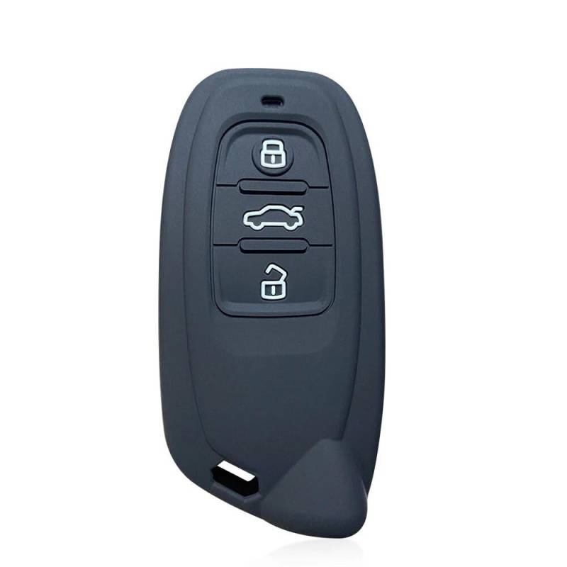 Aikchi für Lamborghini Aventador SVJ Huracan EVO RWD Silikon Autoschlüsselgehäuse Autoschlüssel-Fernbedienung Shell Cover (Schwarz) von Aikchi