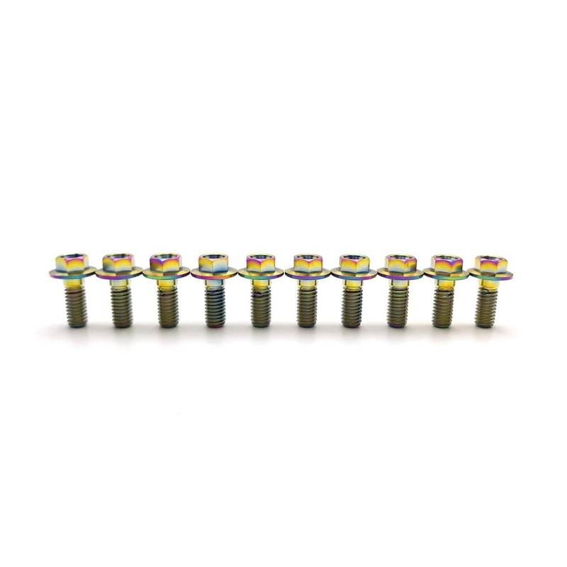Aimazom Bremsscheibe Rotor Schrauben Bolzen Für HON&DA XR250R 1990-2004 Motorrad-Bremsscheibenschrauben Vorne(Colorful) von Aimazom