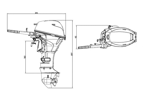 Aiqidi Aussenborder Benzinmotor 12 PS Kurzschaft | Leistungsstarker 4-Takt Außenborder Bootsmotor | Außenbordmotor für garantierten Fahrspaß… von Aiqidi