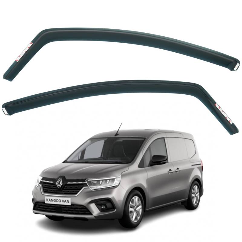 Set mit 2 Windabweisern, kompatibel mit Nissan Townstar, passend für Mercedes Benz Citan T-Klasse, passend für Renault Kangoo 2022 2023 2024 2025 2026 Modelle. von AirFlux