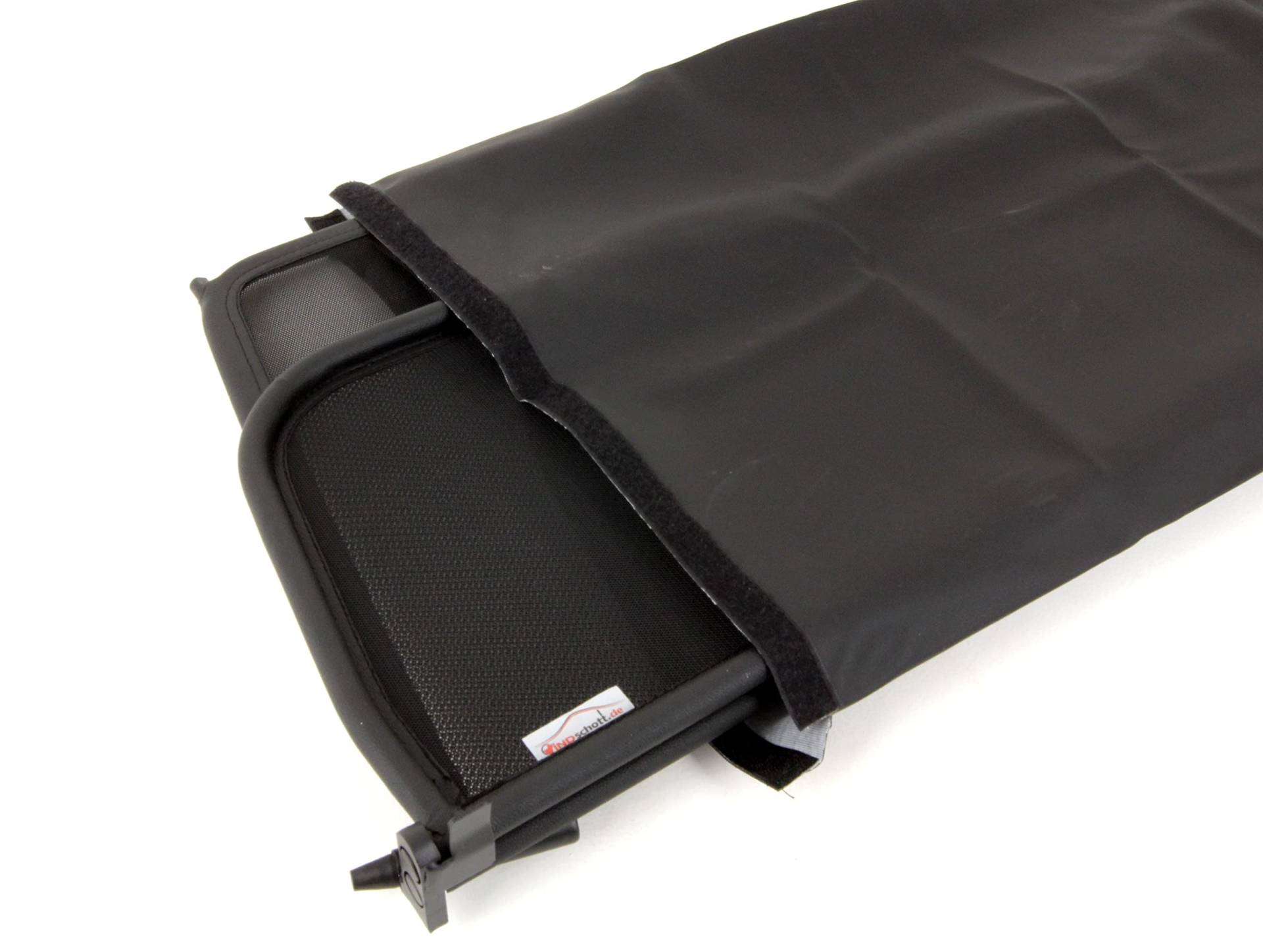 Windschotttasche 100x40cm aus schwarzem Kunstleder von Airax