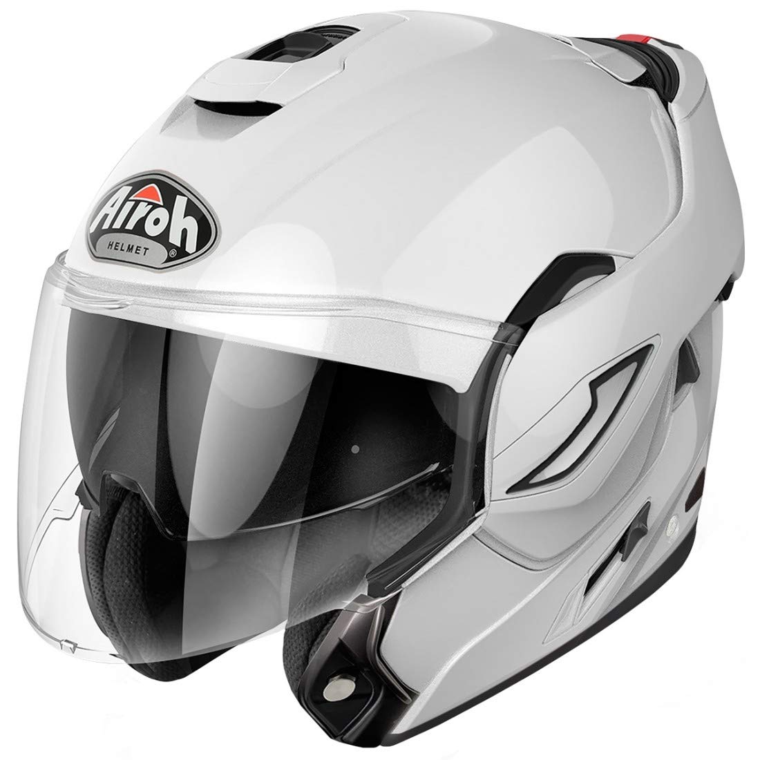 AIROH Unisex – Erwachsene REV 19 Helmet, Color White Gloss, L von AIROH