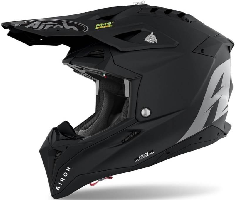 Airoh Offroad Aviator Helm, 3 Farben, schwarz, matt, XXL von Airoh