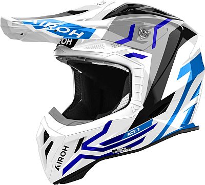 Airoh Aviator Ace 2 Ground, Motocrosshelm - Weiß/Grau/Blau - XL Airoh Aviator Ace 2 Ground, Motocrosshelm - Weiß/Grau/Blau - XL von Airoh