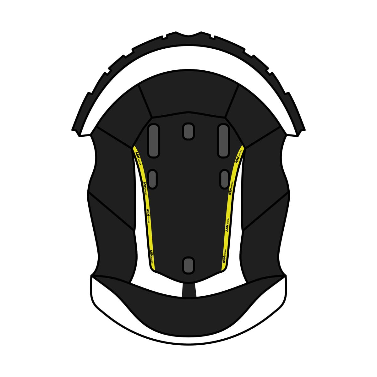 Airoh CUFIA ASN System Aviator Ace, Weiß und Schwarz, M Airoh CUFIA ASN System Aviator Ace, Weiß und Schwarz, M von Airoh