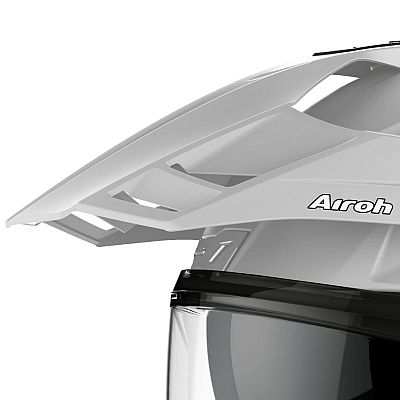 Airoh Commander Color, Helmschirm - Matt-Hellgrau von Airoh