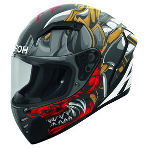 Airoh Connor Samurai matt Integralhelm Matt Schwarz Grau Rot Gold Airoh Connor Samurai matt Integralhelm Matt Schwarz Grau Rot Gold von Airoh