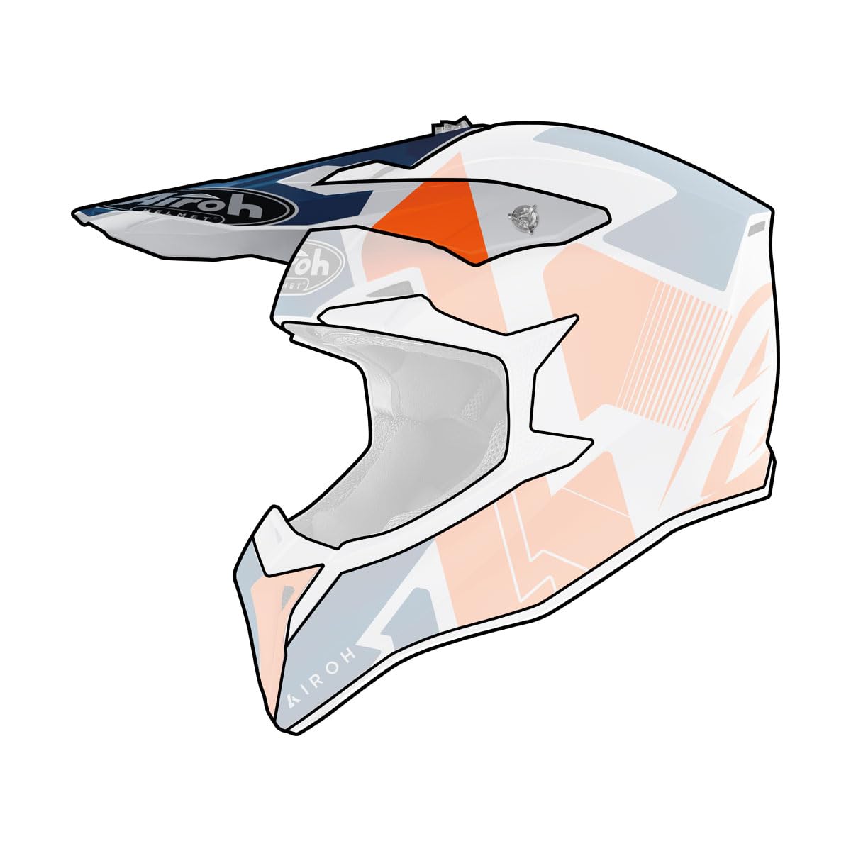 Airoh Front./Peak WRAAP Raze Orange Matt Airoh Front./Peak WRAAP Raze Orange Matt von Airoh