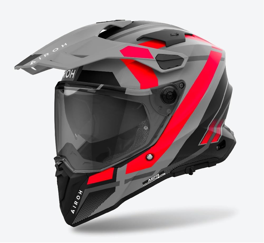 AIROH COMMANDER 2 REVEAL RED FLUO MATT L AIROH COMMANDER 2 REVEAL RED FLUO MATT L von AIROH