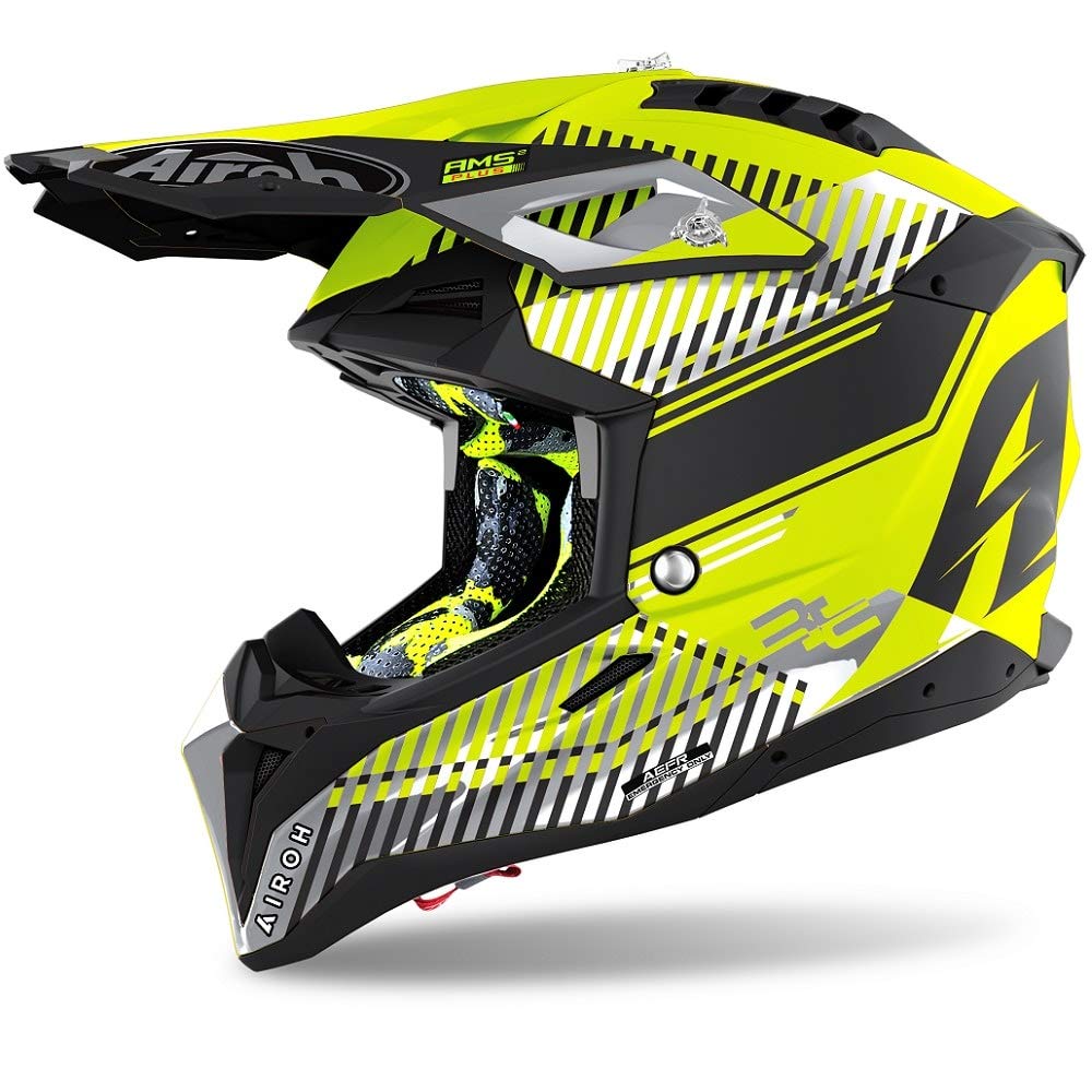 Airoh Helmet Aviator 3 Wave Yellow Matt L Airoh Helmet Aviator 3 Wave Yellow Matt L von Airoh