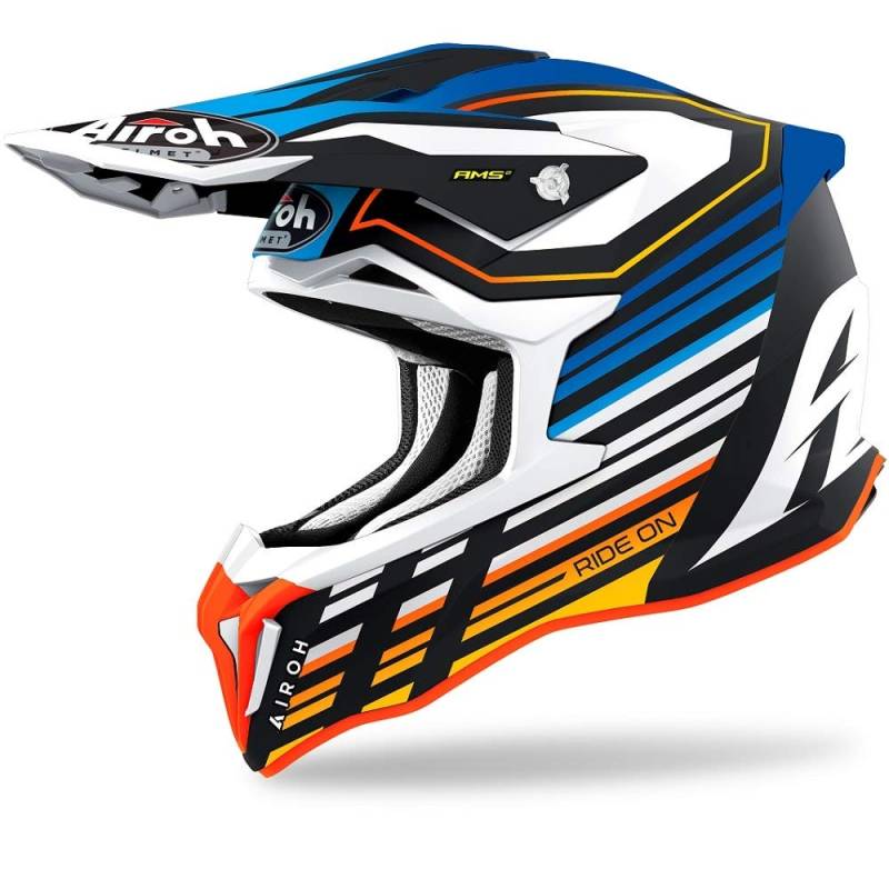 Airoh Helmet Striker Shaded Blue Matt L von MOTOTOPGUN