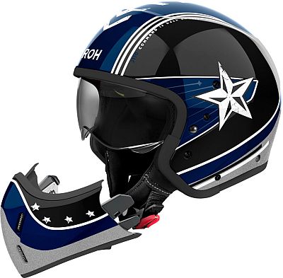 Airoh J 110 Command, Modularhelm - Dunkelblau/Schwarz/Grau - M von Airoh