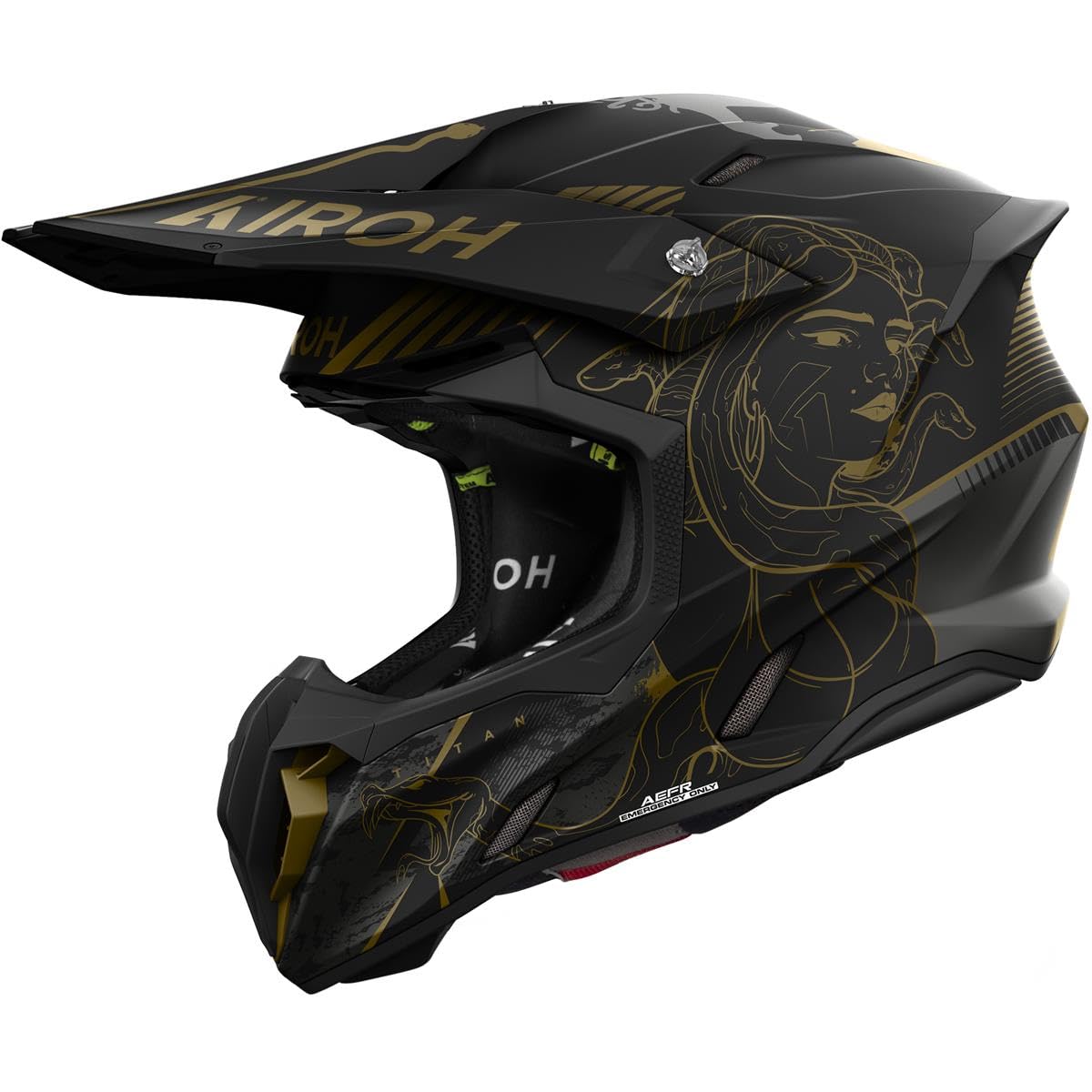 Airoh Motocross-Helm Twist 3 Schwarz Gr. M von Airoh