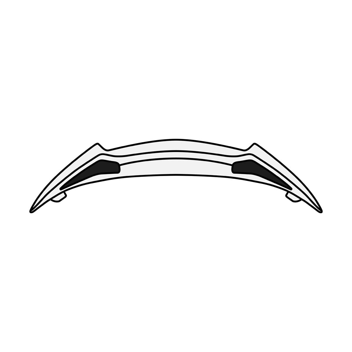 Airoh Rear Spoilerlippe hinten Color White Mat Twist 2.0 Airoh Rear Spoilerlippe hinten Color White Mat Twist 2.0 von AIROH