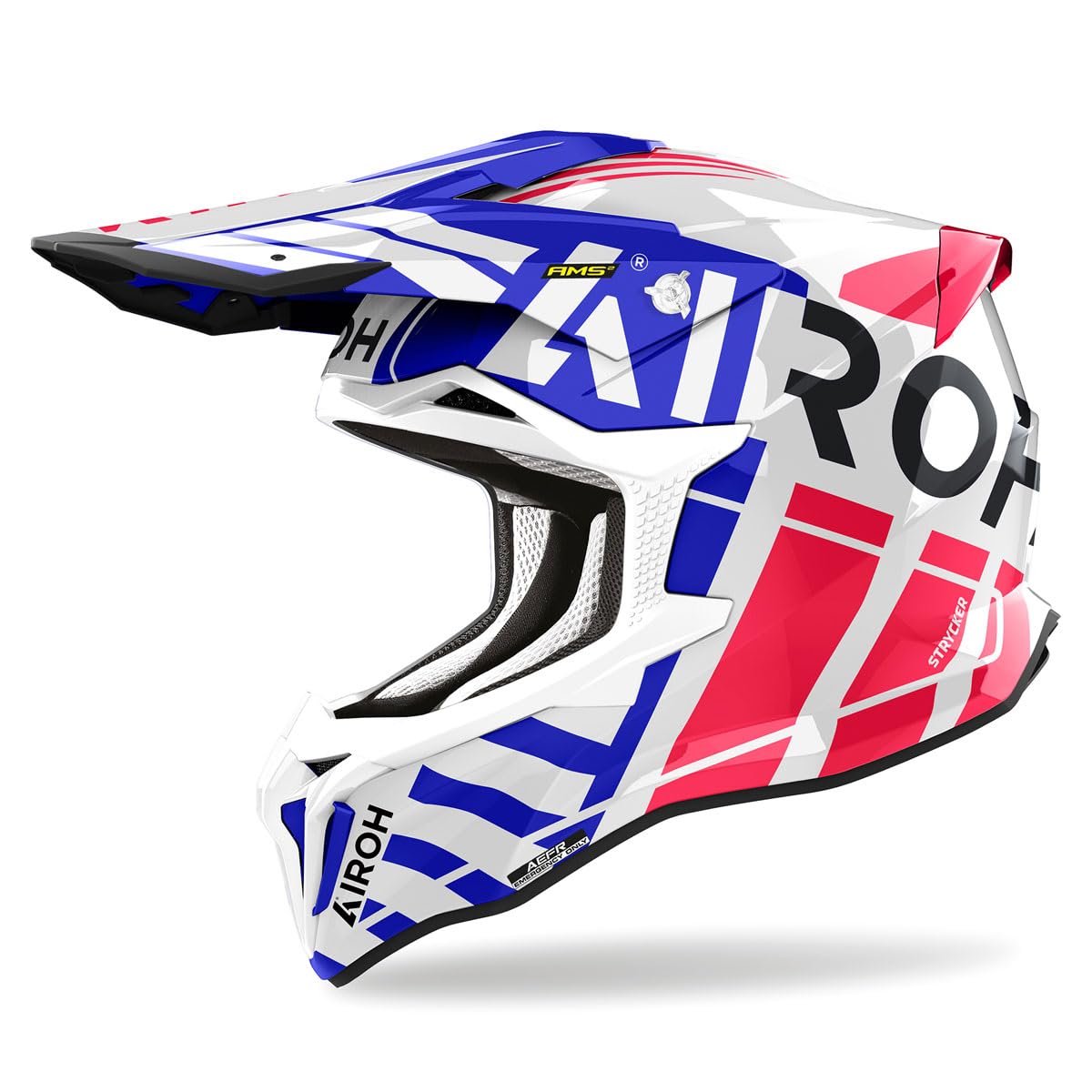 AIROH STRYCKER BRAVE BLUE/RED GLOSS S AIROH STRYCKER BRAVE BLUE/RED GLOSS S von AIROH