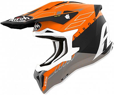 Airoh Strycker Skin, Crosshelm - Matt Orange/Schwarz/Grau - XS von Airoh