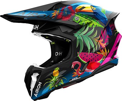 Airoh Twist 3 Amazonia, Motocrosshelm - Schwarz/Grün/Pink/Blau - XS Airoh Twist 3 Amazonia, Motocrosshelm - Schwarz/Grün/Pink/Blau - XS von Airoh