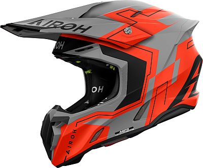 Airoh Twist 3 Dizzy, Motocrosshelm - Matt Neon-Orange/Grau - S von Airoh