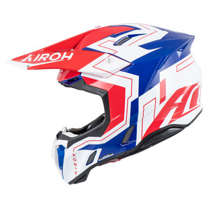 Airoh Twist 3 Dizzy Crosshelm Rot Blau Weiss Airoh Twist 3 Dizzy Crosshelm Rot Blau Weiss von Airoh