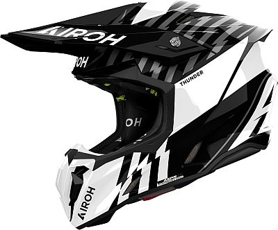 Airoh Twist 3 Thunder, Motocrosshelm - Weiß/Schwarz/Grau - XL Airoh Twist 3 Thunder, Motocrosshelm - Weiß/Schwarz/Grau - XL von Airoh