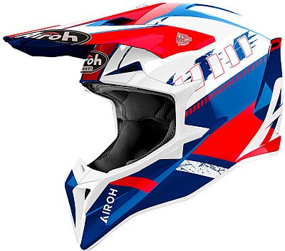 Airoh Wraaap Feel, Motocrosshelm - Matt Schwarz/Weiß/Neon-Orange - L von Airoh