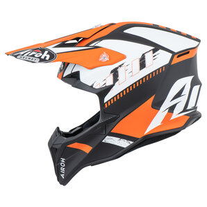 Airoh Wraaap Feel Crosshelm Matt Orange Schwarz Weiss Airoh Wraaap Feel Crosshelm Matt Orange Schwarz Weiss von Airoh