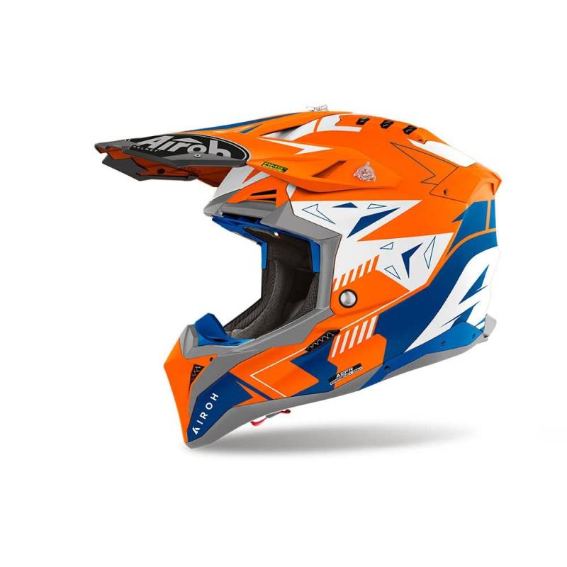 airoh AVIATOR 3 SPIN ORANGE FLUO MATT M von airoh