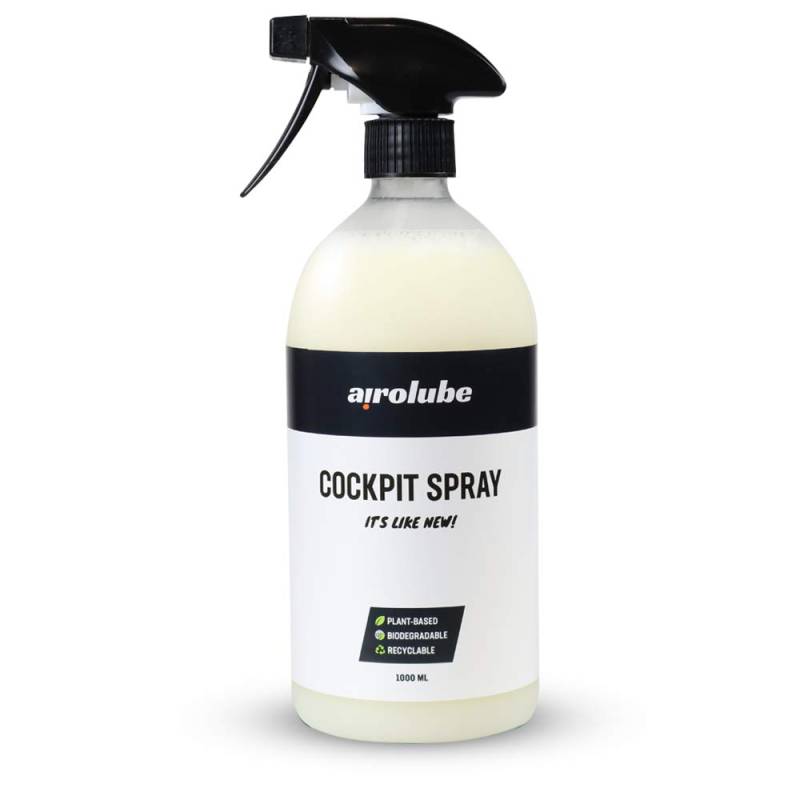 Airolube Cockpitspray - KFZ Innenraum Reiniger - Autoreiniger - Biologisch Abbaubar - Sprühflasche 1l von Airolube