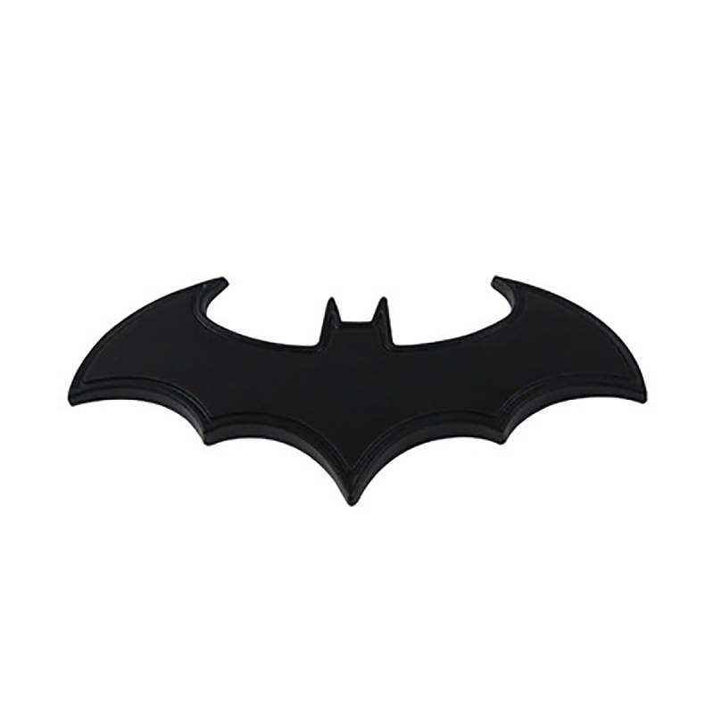Aisikoo 3D Bat_Man Aufkleber, Edelstahl Chrom, Schwarz, Universal, Auto, Motorrad Emblem von Aisikoo