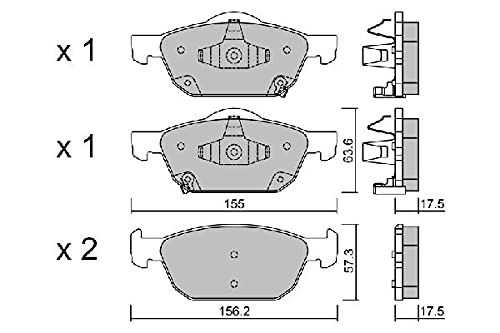 AISIN BPHO-1006 Bremsbeläge, Set of 4 von Aisin